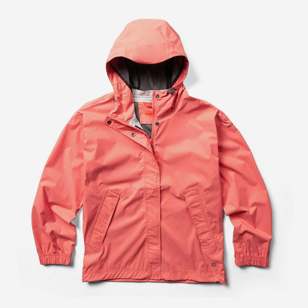 Women Fallon Rain Jacket Peach Echo | Merrell Outerwear