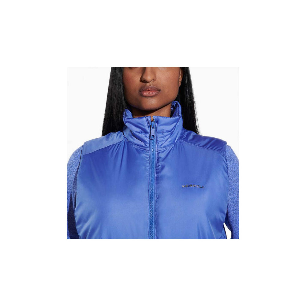 Women Geotex Insulated Vest Baja Blue | Merrell Tops