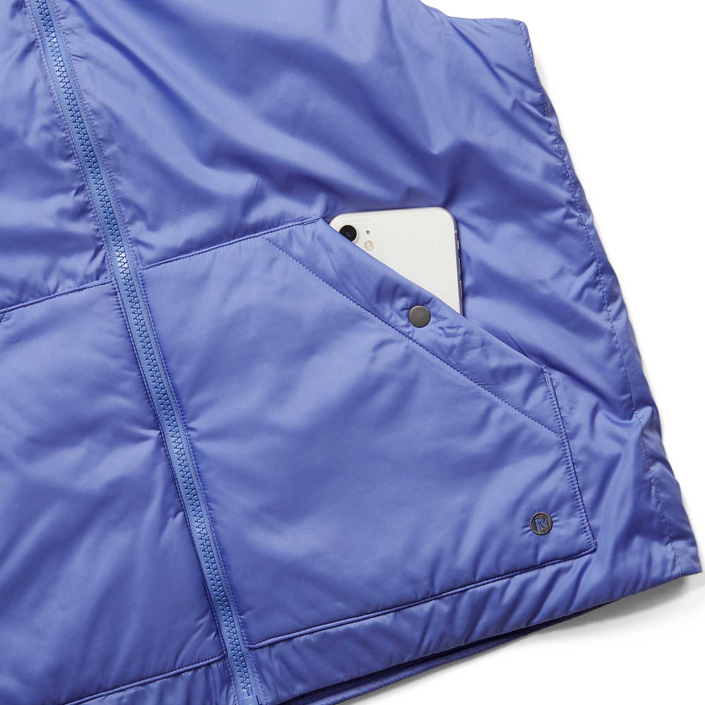 Women Geotex Insulated Vest Baja Blue | Merrell Tops