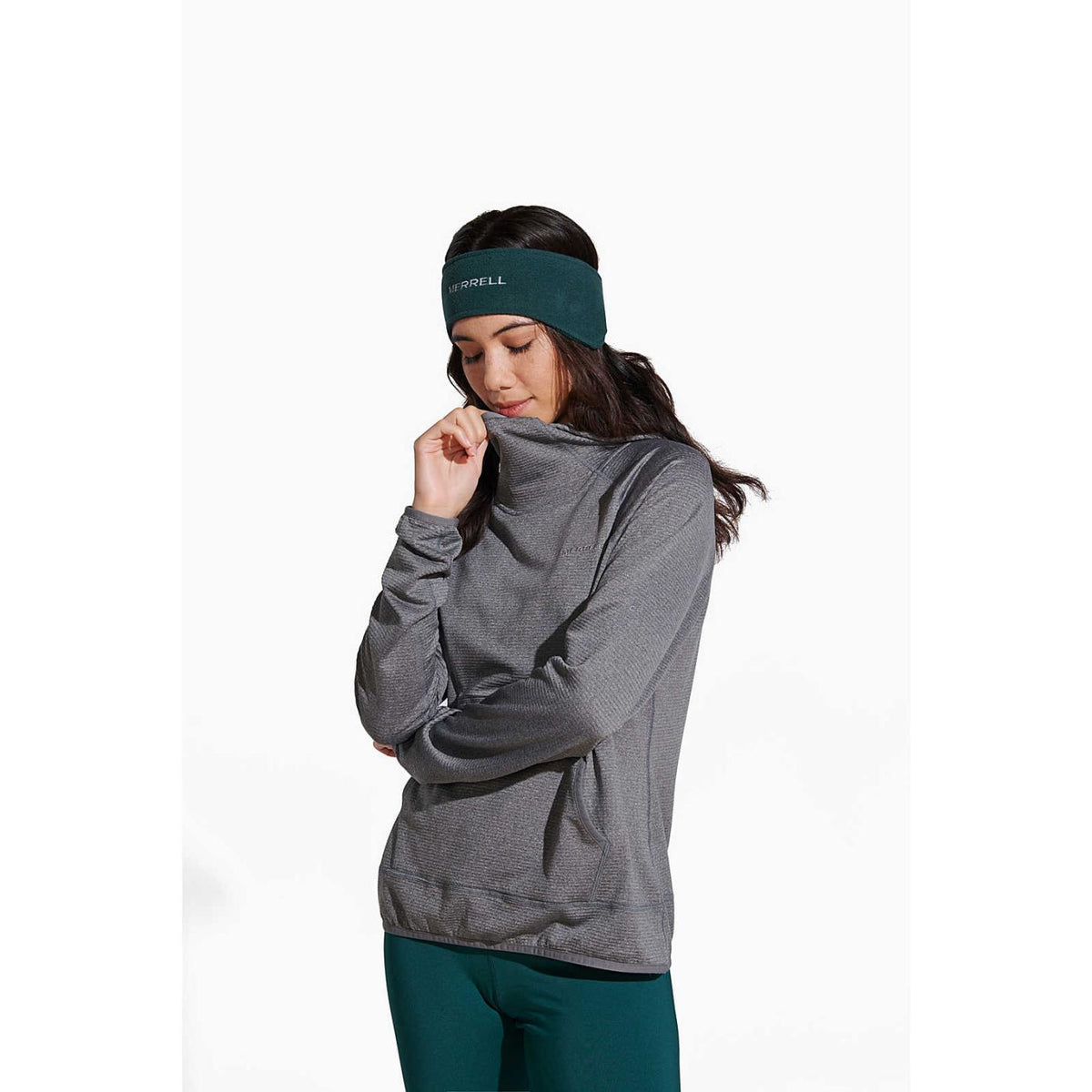 Women Geotex Pullover Hoody Rock Heather | Merrell Tops