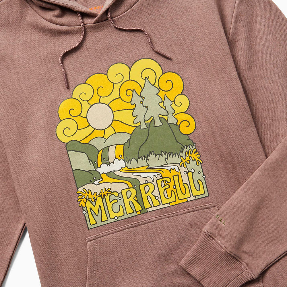 Women Groovy Fleece Hoody Antler Heather | Merrell Tops