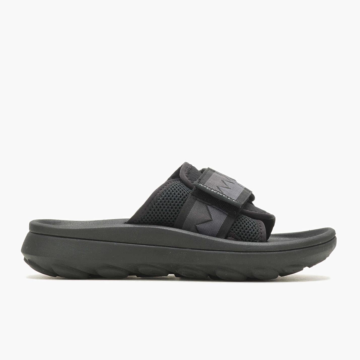 Women Hut Ultra Slide Black/black | Merrell Slip-Ons