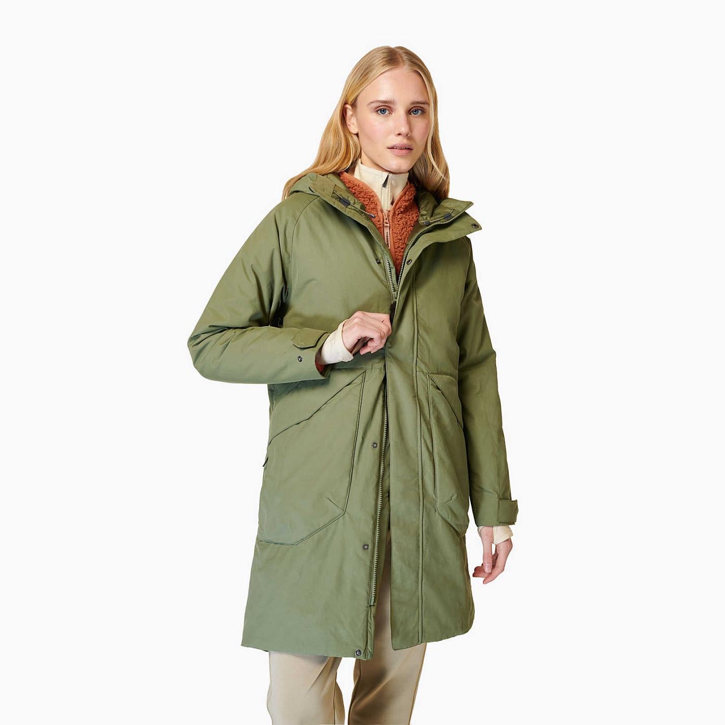 Women Kaidou Medium Weight Insulated Parka Lichen | Merrell Outerwear