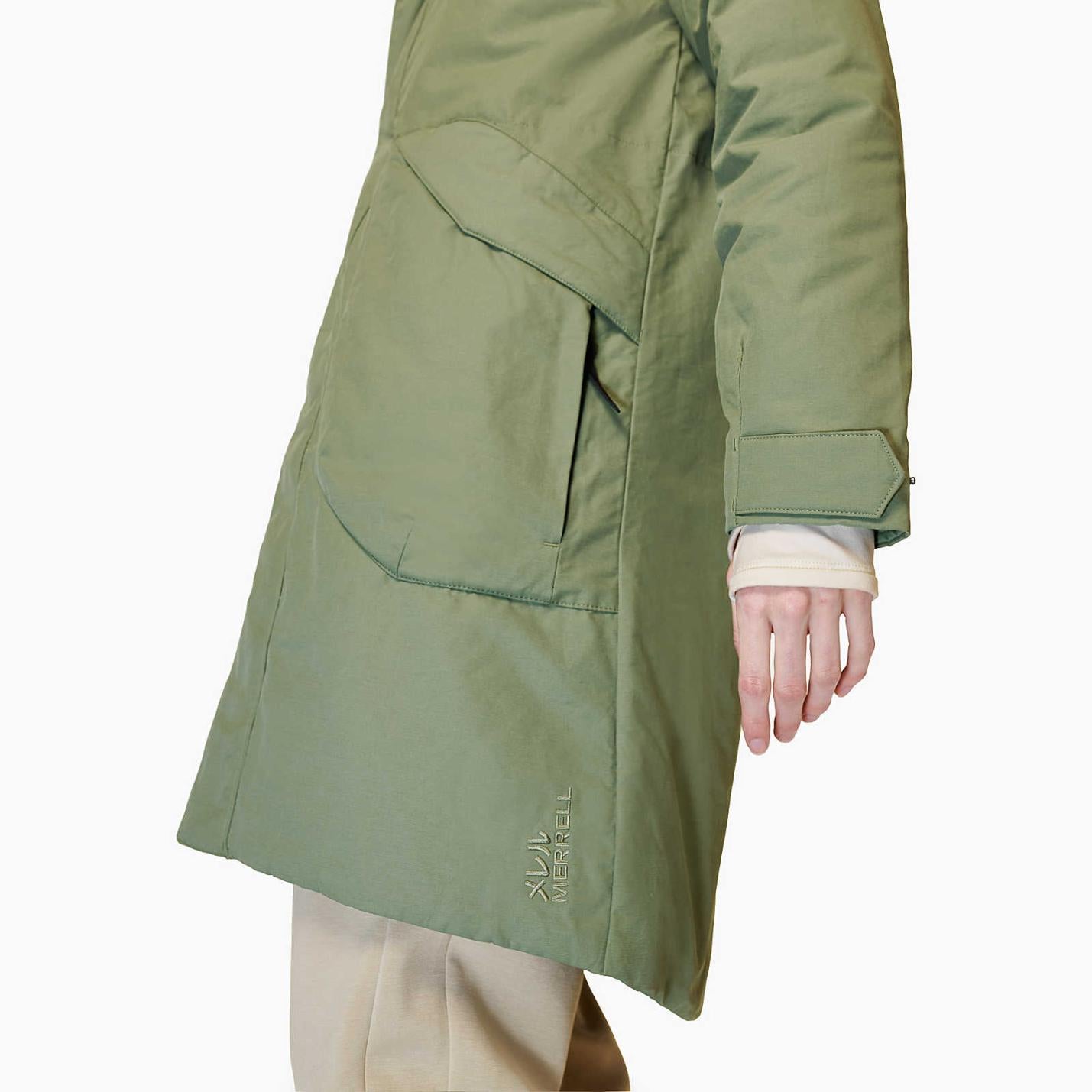 Women Kaidou Medium Weight Insulated Parka Lichen | Merrell Outerwear