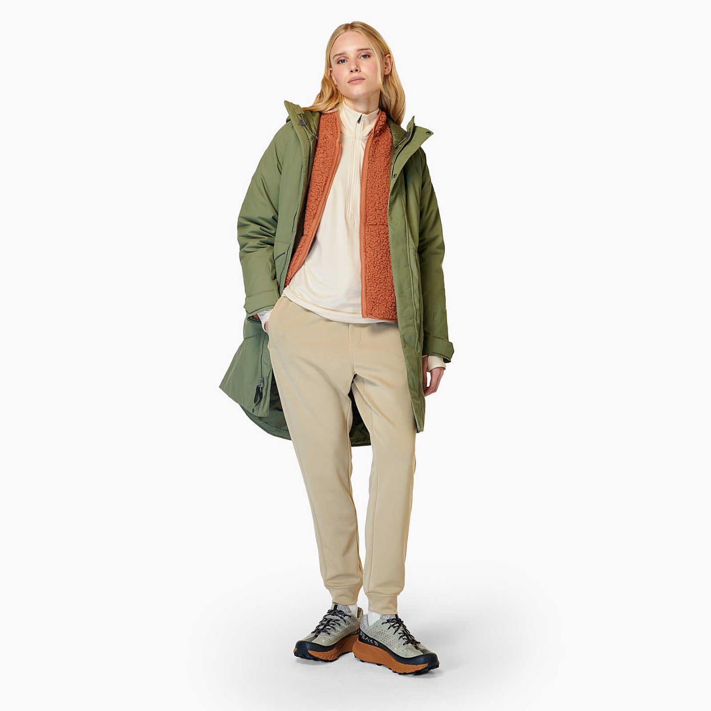 Women Kaidou Medium Weight Insulated Parka Lichen | Merrell Outerwear