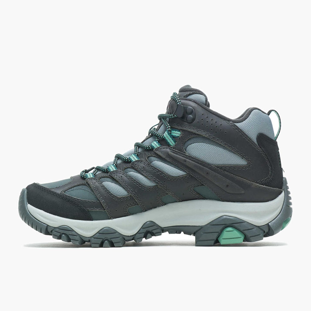 Women Moab 3 Thermo Mid Waterproof Wide Width Rock/jade | Merrell Winter Boots