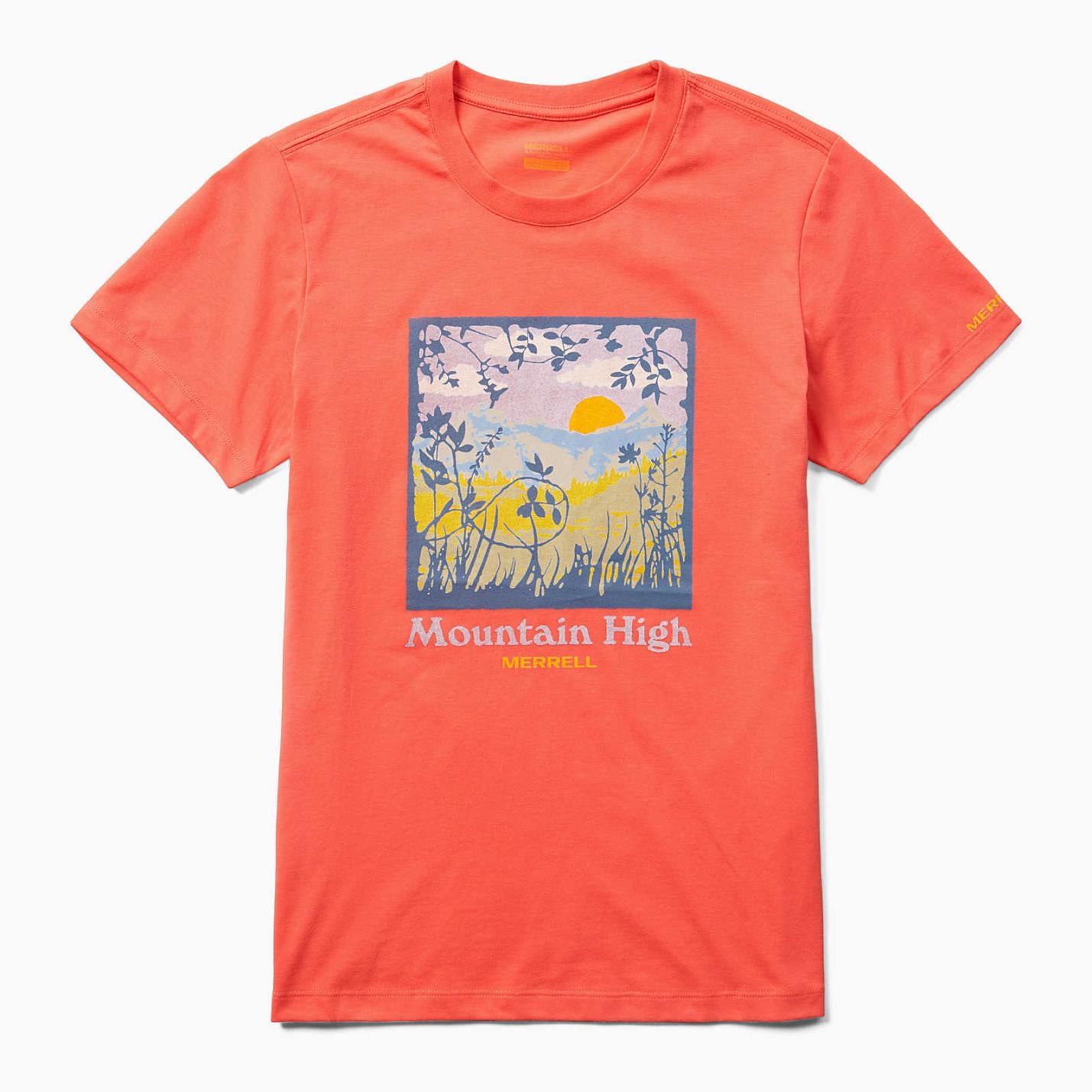 Women Mountain High Square Tee Cayenne | Merrell Tops