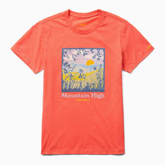 Women Mountain High Square Tee Cayenne | Merrell Tops