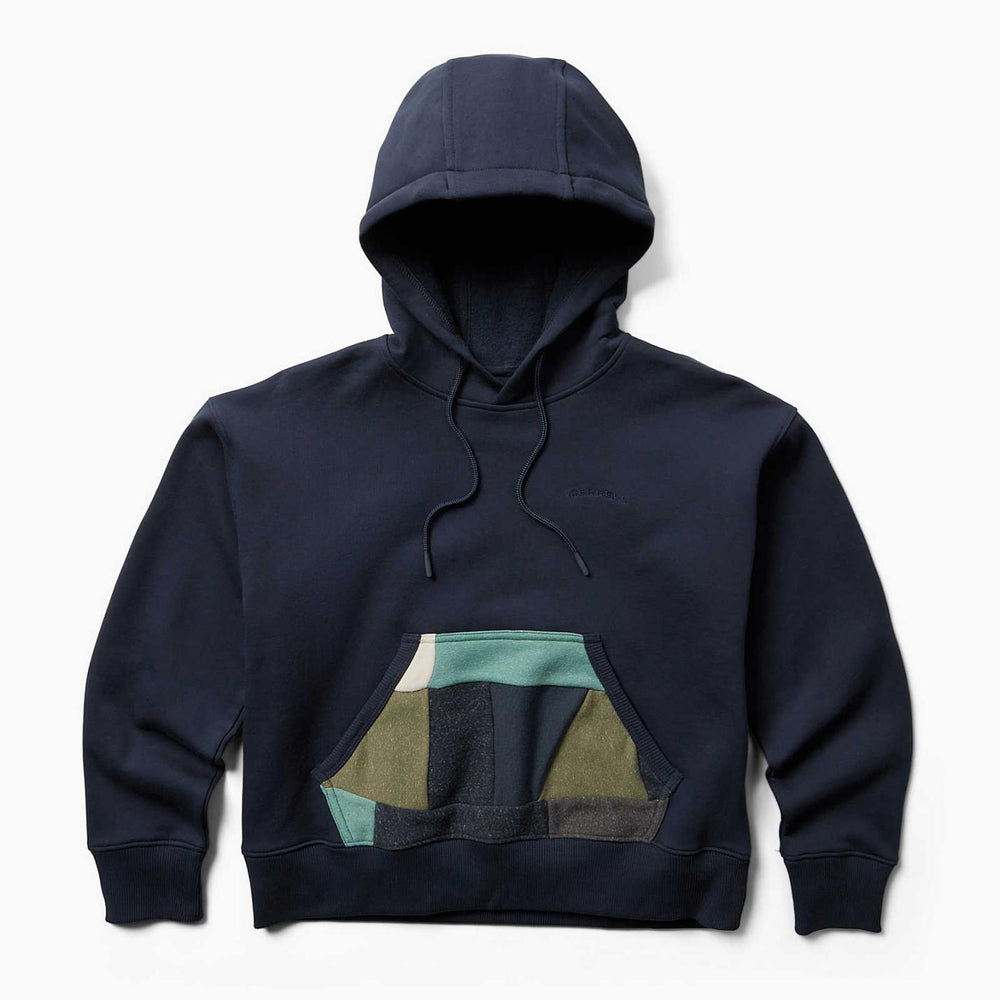 Women Scrap Pullover Hoody Navy | Merrell Tops