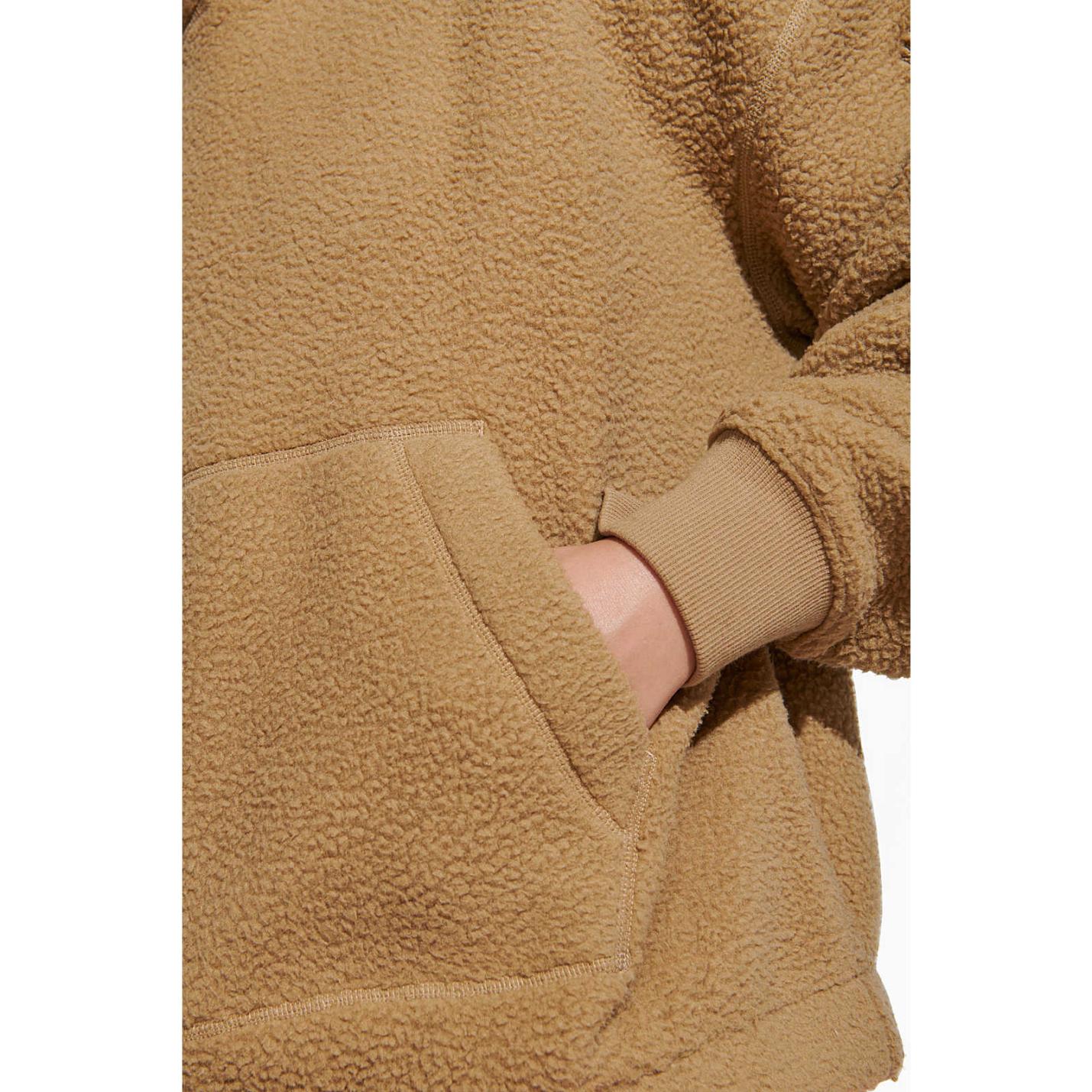 Women Sherpa Hoody Kelp | Merrell Tops