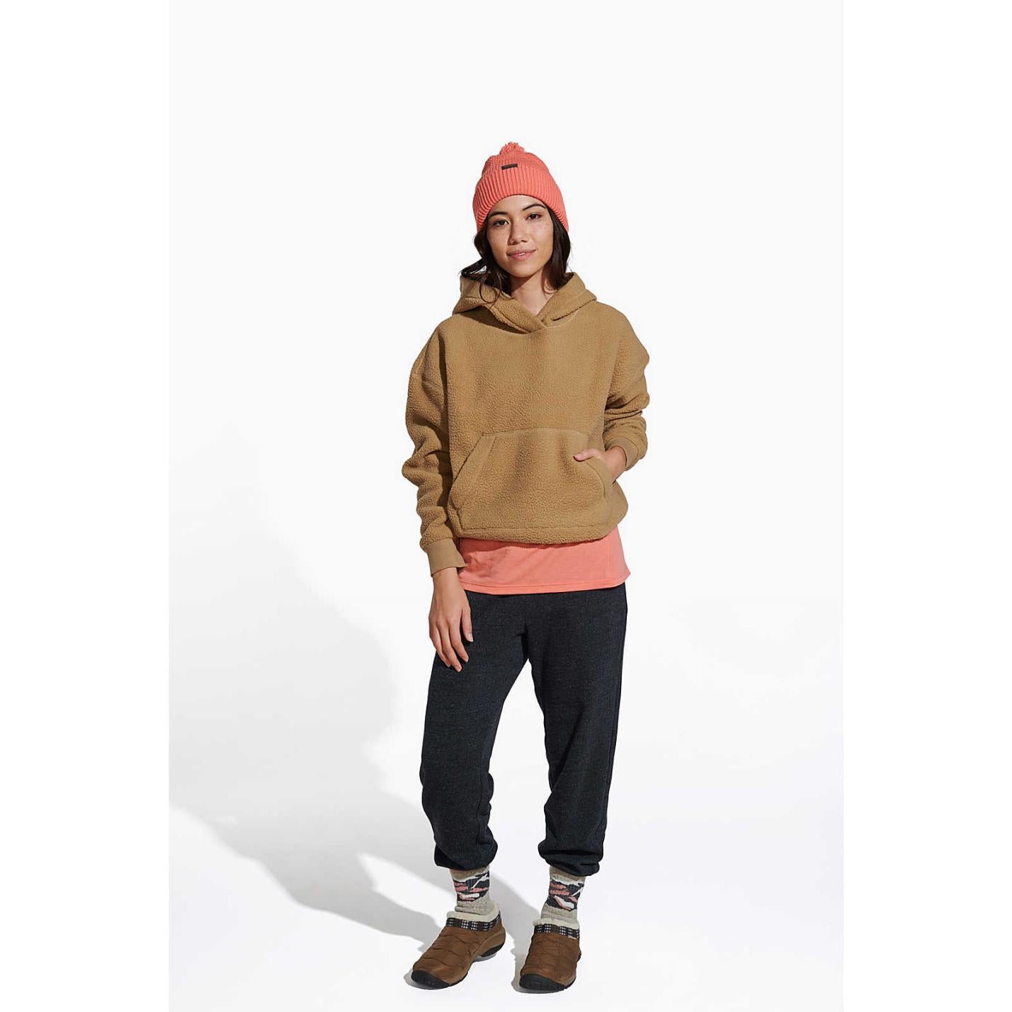 Women Sherpa Hoody Kelp | Merrell Tops