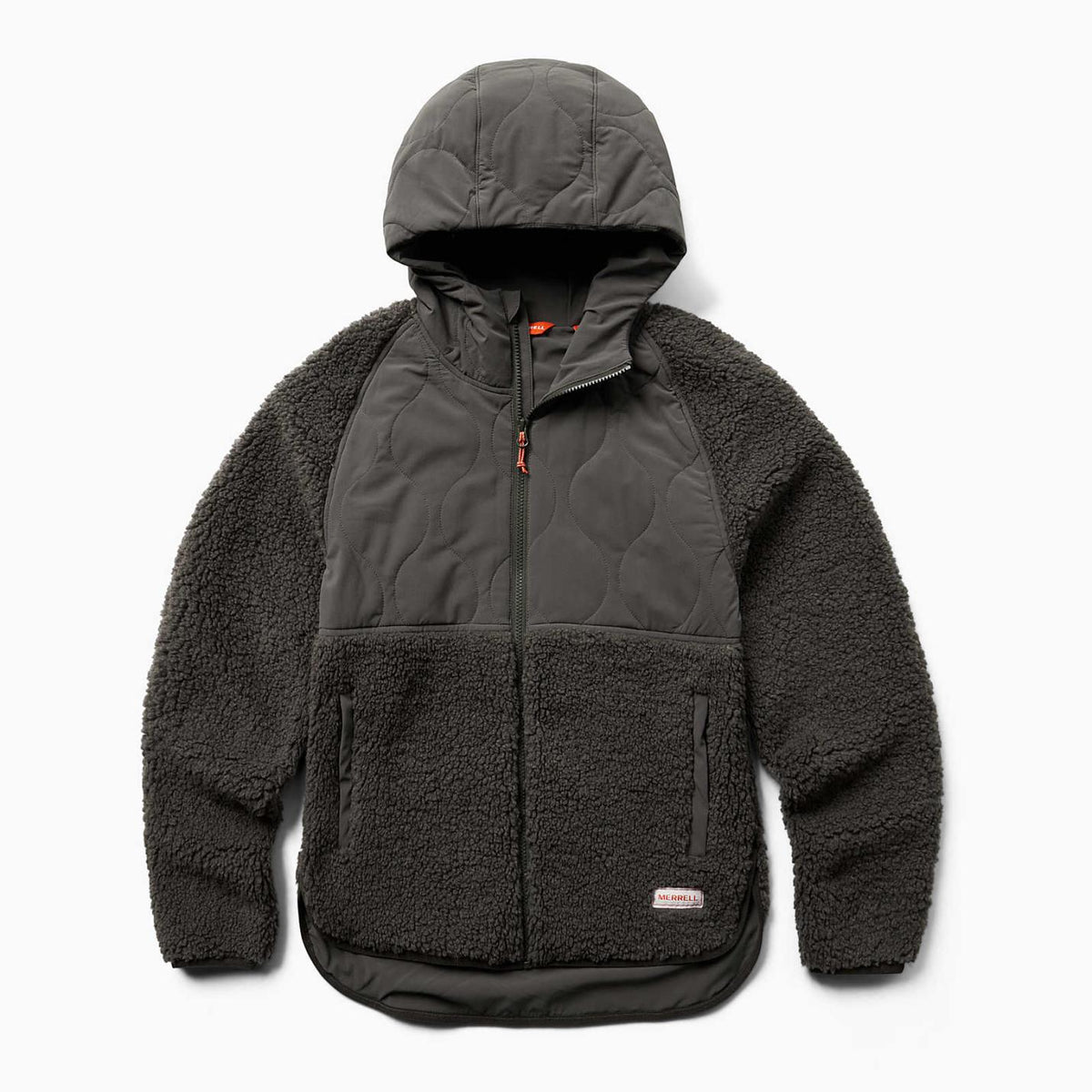 Women Sherpa Mixup Hoody Beluga | Merrell Tops