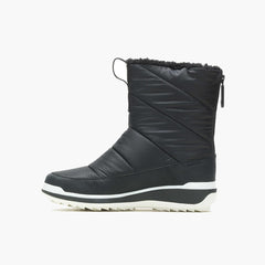 Women Snowcreek Sport Mid Zip Polar Waterproof Black | Merrell Boots