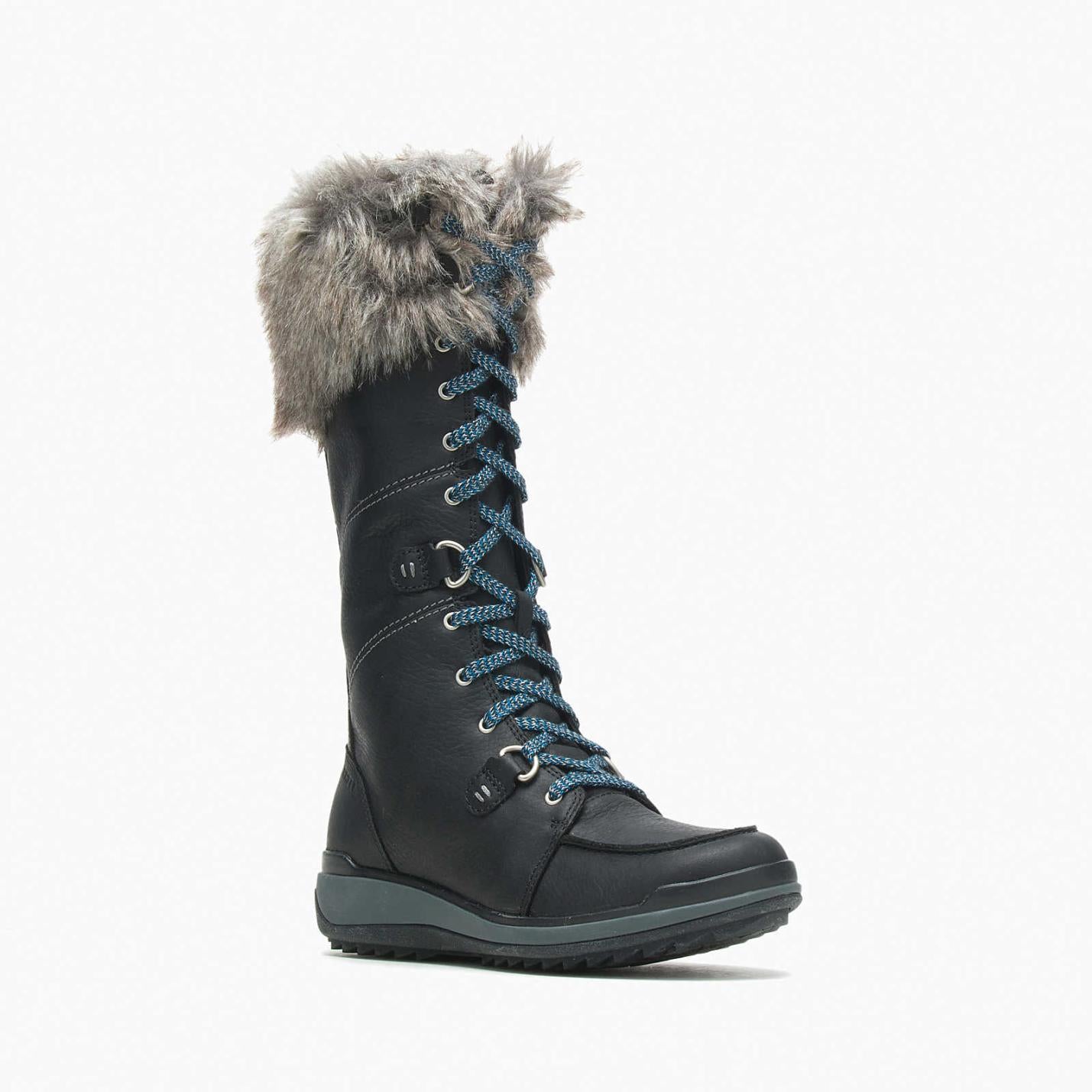 Women Snowcreek Tall Polar Waterproof Black | Merrell Boots