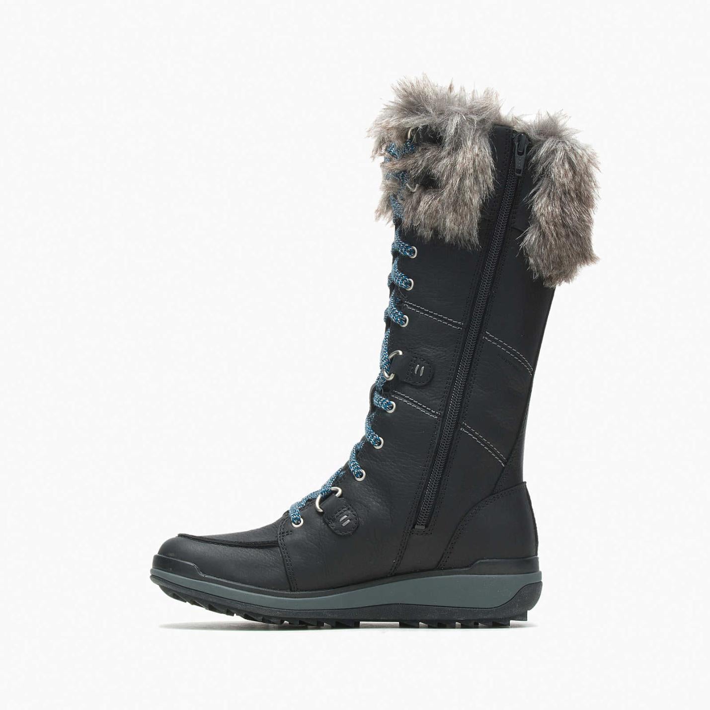 Women Snowcreek Tall Polar Waterproof Black | Merrell Boots