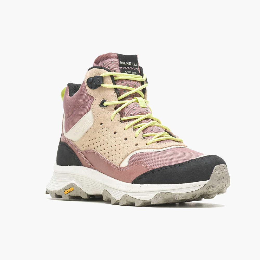 Women Speed Solo Mid Waterproof Burlwood | Merrell Sneakers