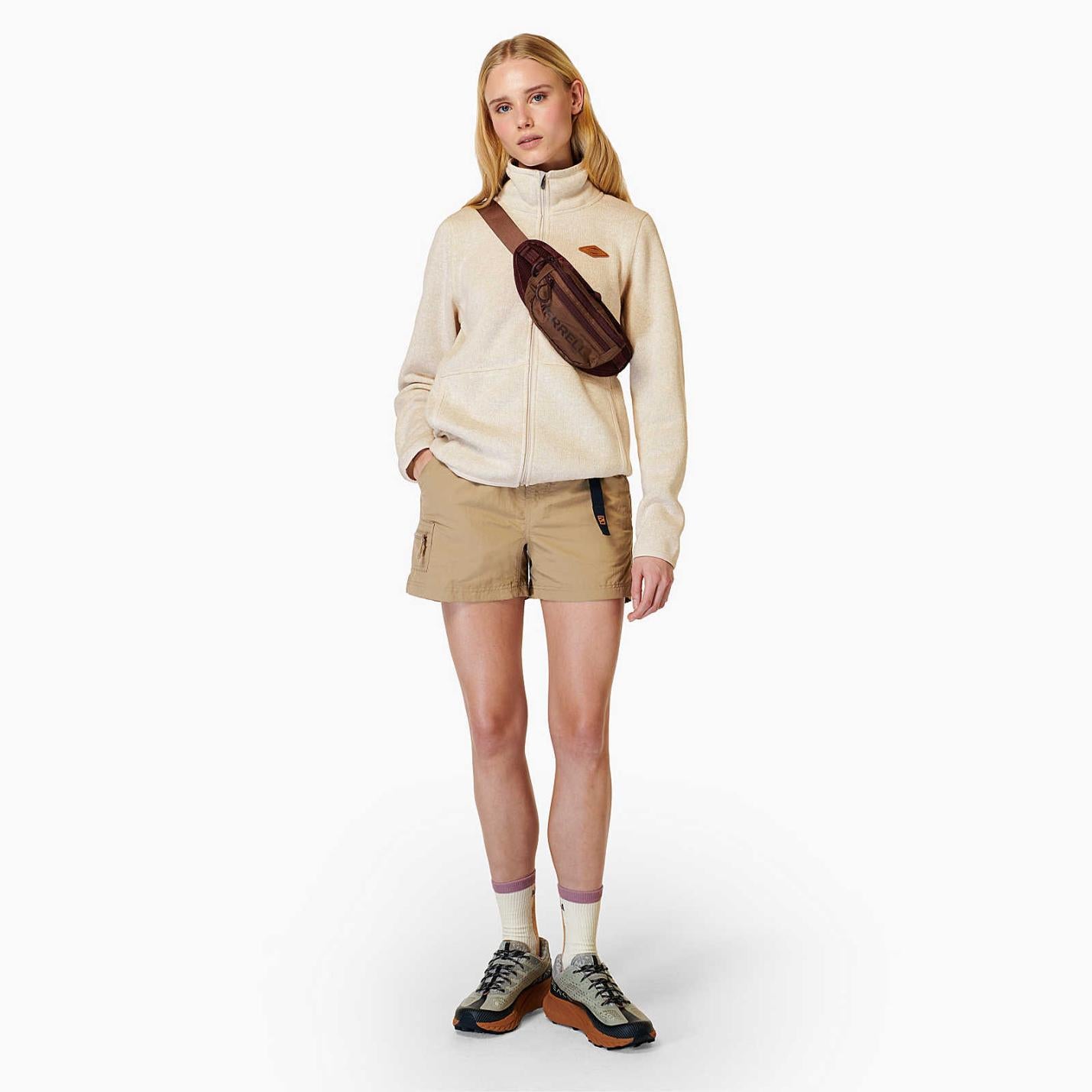 Women Sweater Weather Full Zip Moonbeam | Merrell Tops