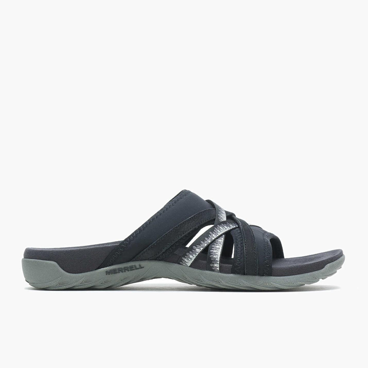 Women Terran 3 Cush Slide Wide Width Black | Merrell Sandals
