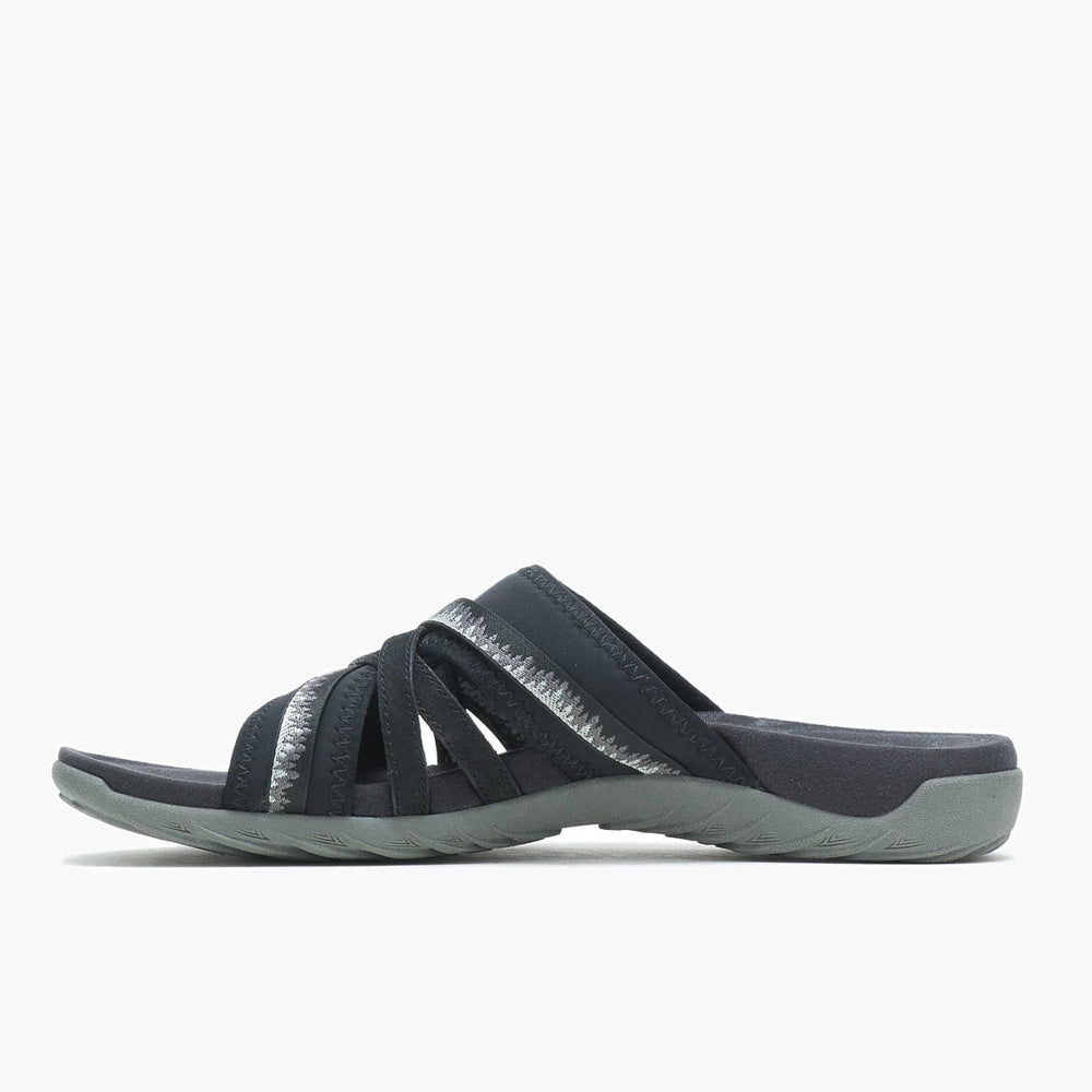 Women Terran 3 Cush Slide Wide Width Black | Merrell Sandals