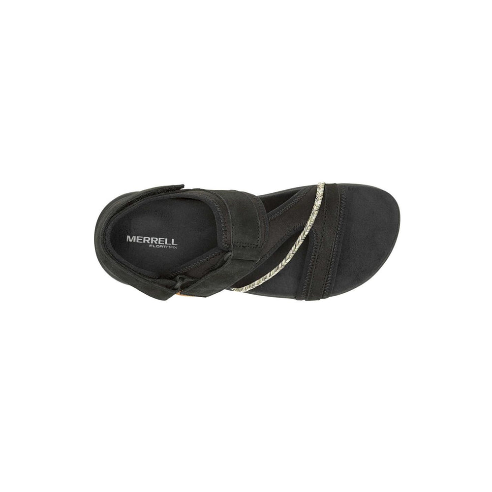 Women Terran 4 Backstrap Wide Width Black | Merrell Sandals