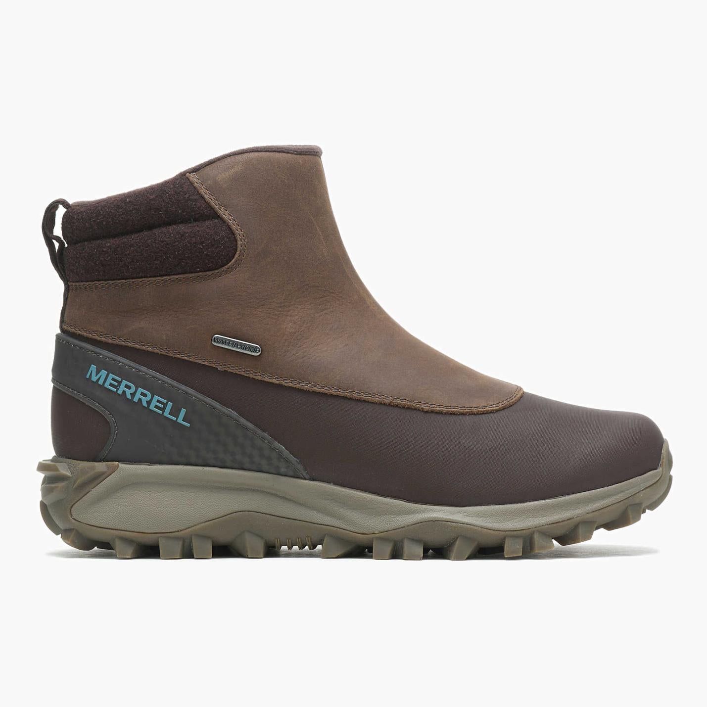 Women Thermo Kiruna Mid Zip Waterproof Clay | Merrell Winter Boots
