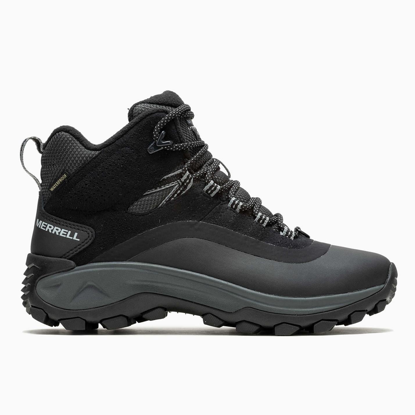 Women Thermo Snowdrift 2 Mid Waterproof Black/monument | Merrell Boots