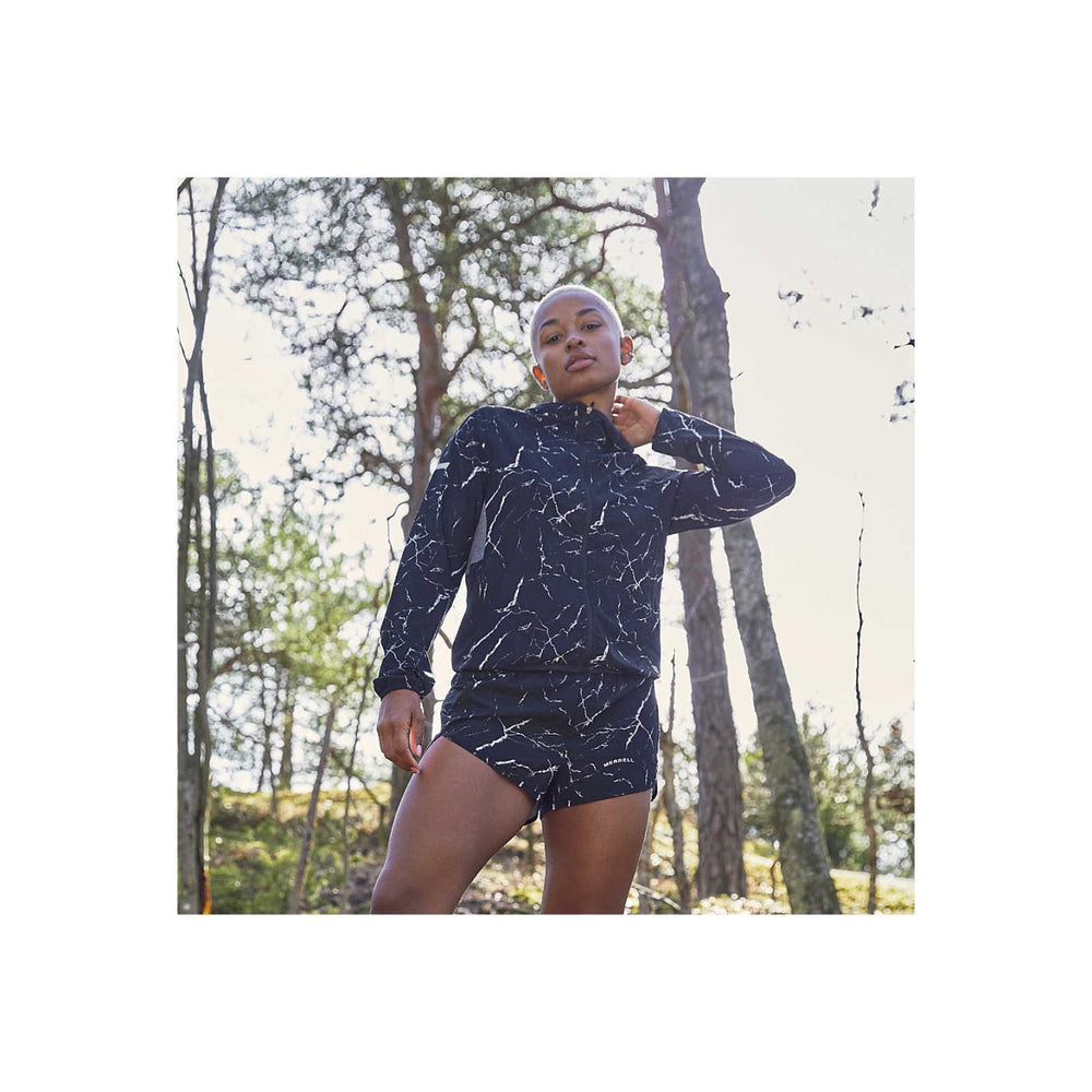 Women Trail Running Jacket Lightning Print | Merrell Outerwear