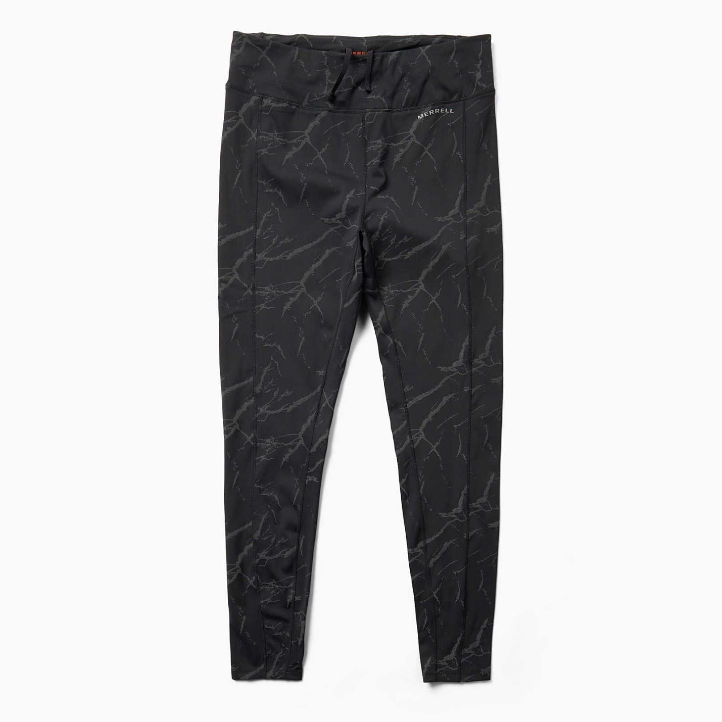 Women Trail Running Legging Lightning Reflective Print | Merrell Bottoms