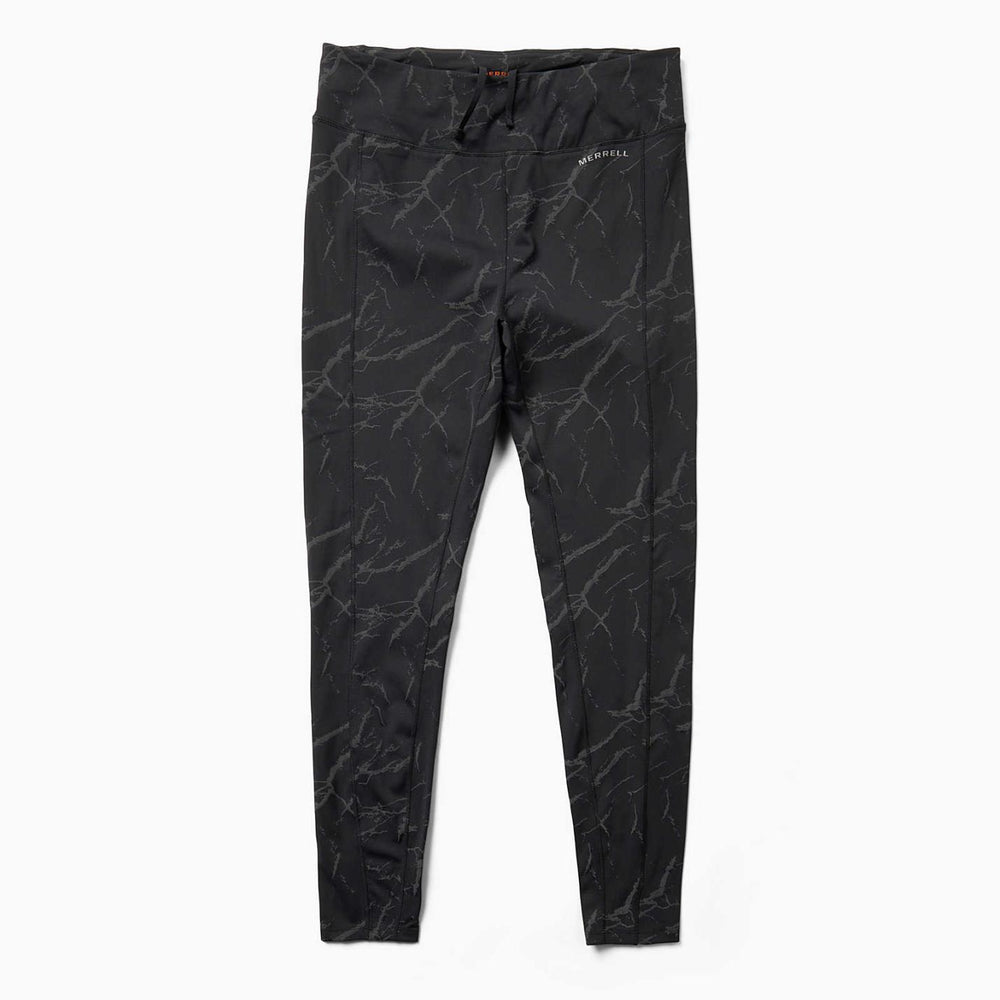 Women Trail Running Legging Lightning Reflective Print | Merrell Bottoms