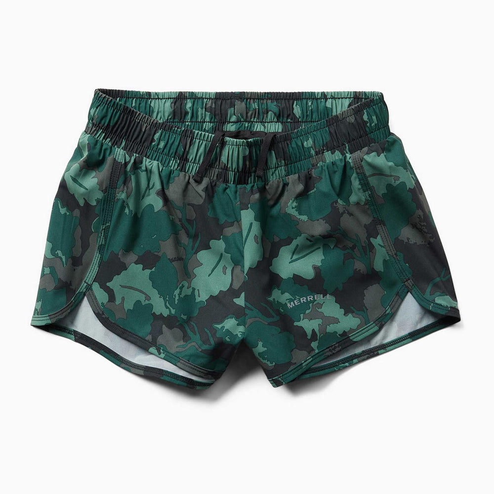 Women Trail Running Short Sea Moss Leaf Print | Merrell Bottoms