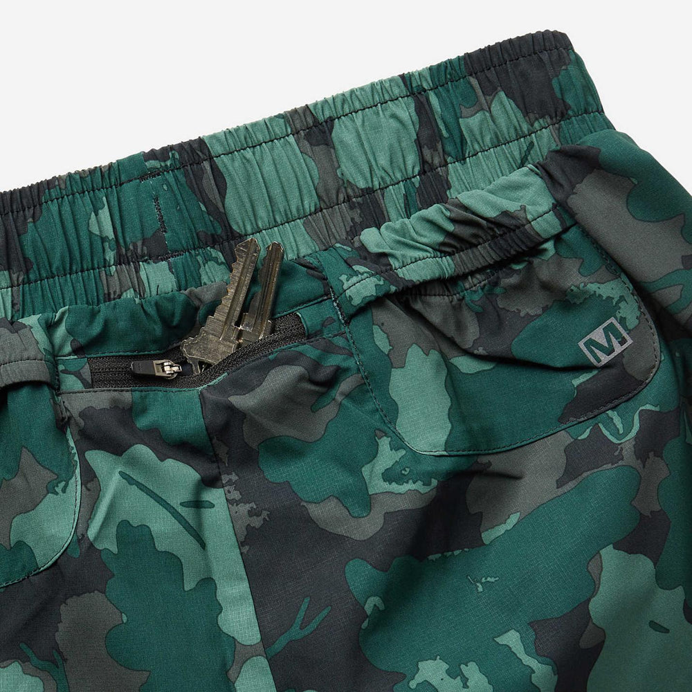 Women Trail Running Short Sea Moss Leaf Print | Merrell Bottoms