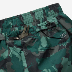 Women Trail Running Short Sea Moss Leaf Print | Merrell Bottoms