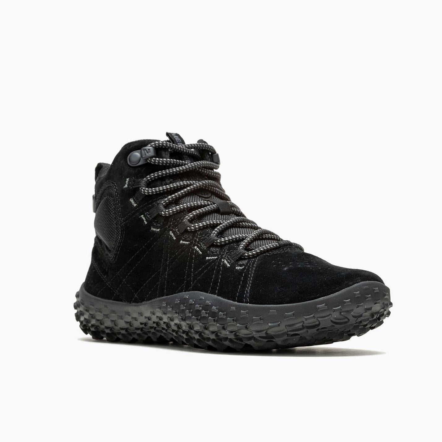 Women Wrapt Mid Waterproof Black/black | Merrell Barefoot