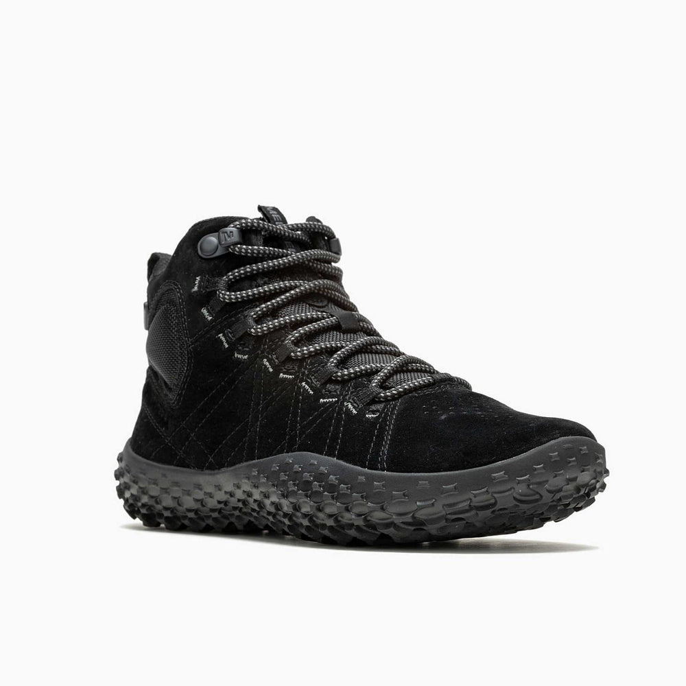 Women Wrapt Mid Waterproof Black/black | Merrell Barefoot