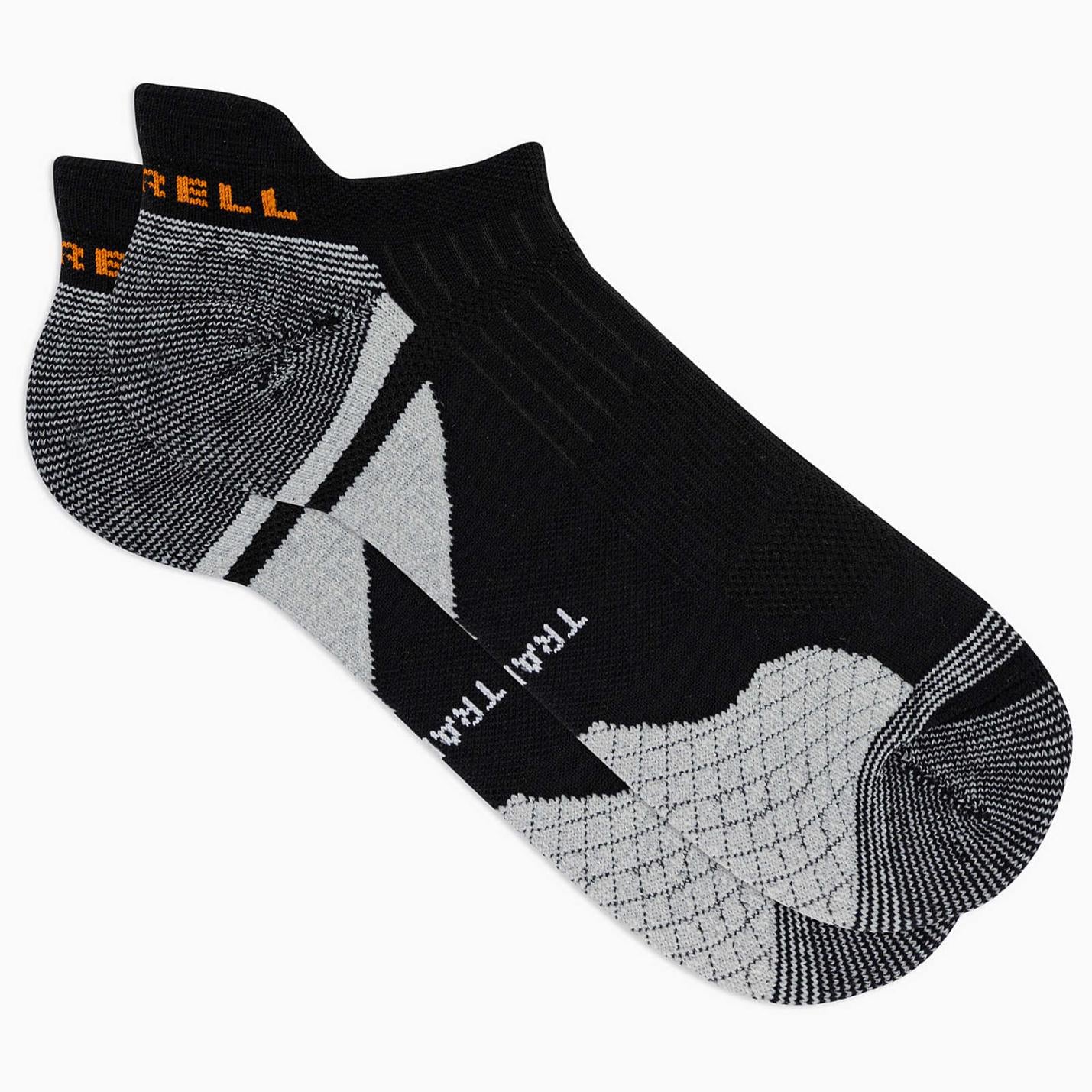 Women/Men Cushion Trail Runner Tab Sock Black | Merrell Socks
