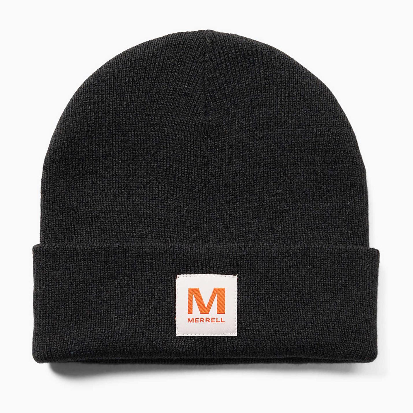 Women/Men Kid's Merrell Patch Beanie Black | Merrell Hats