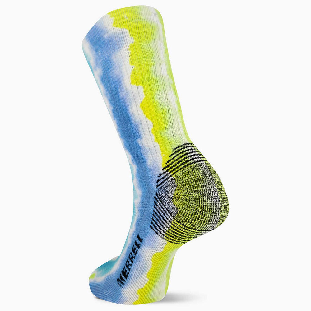 Women/Men Moab 360 Print Painted Stripes Crew Sock Blue Multi | Merrell Socks