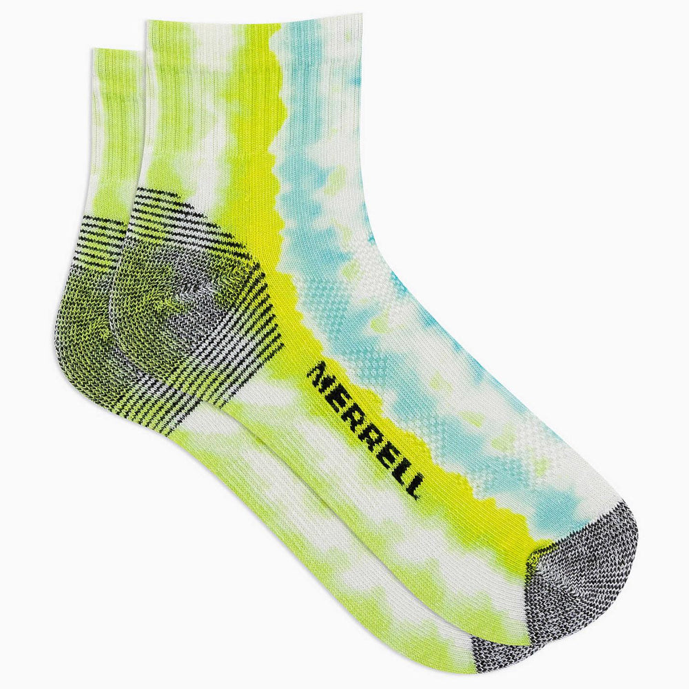 Women/Men Moab 360 Print Painted Stripes Quarter Sock Blue Multi | Merrell Socks