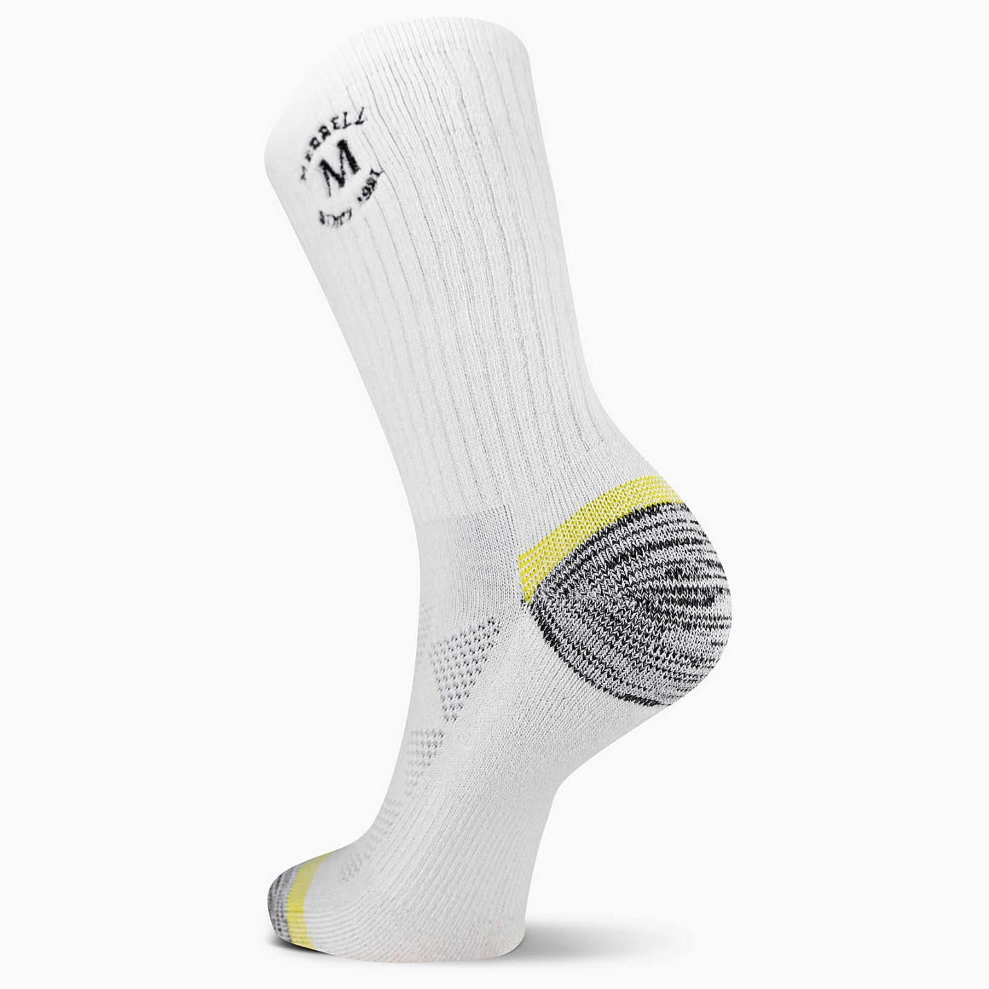 Women/Men Moab Hiking Crew Sock White/assorted | Merrell Socks