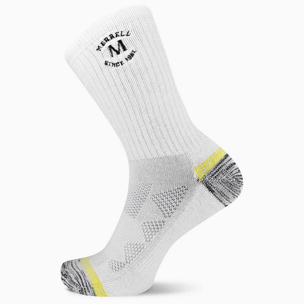 Women/Men Moab Hiking Crew Sock White/assorted | Merrell Socks