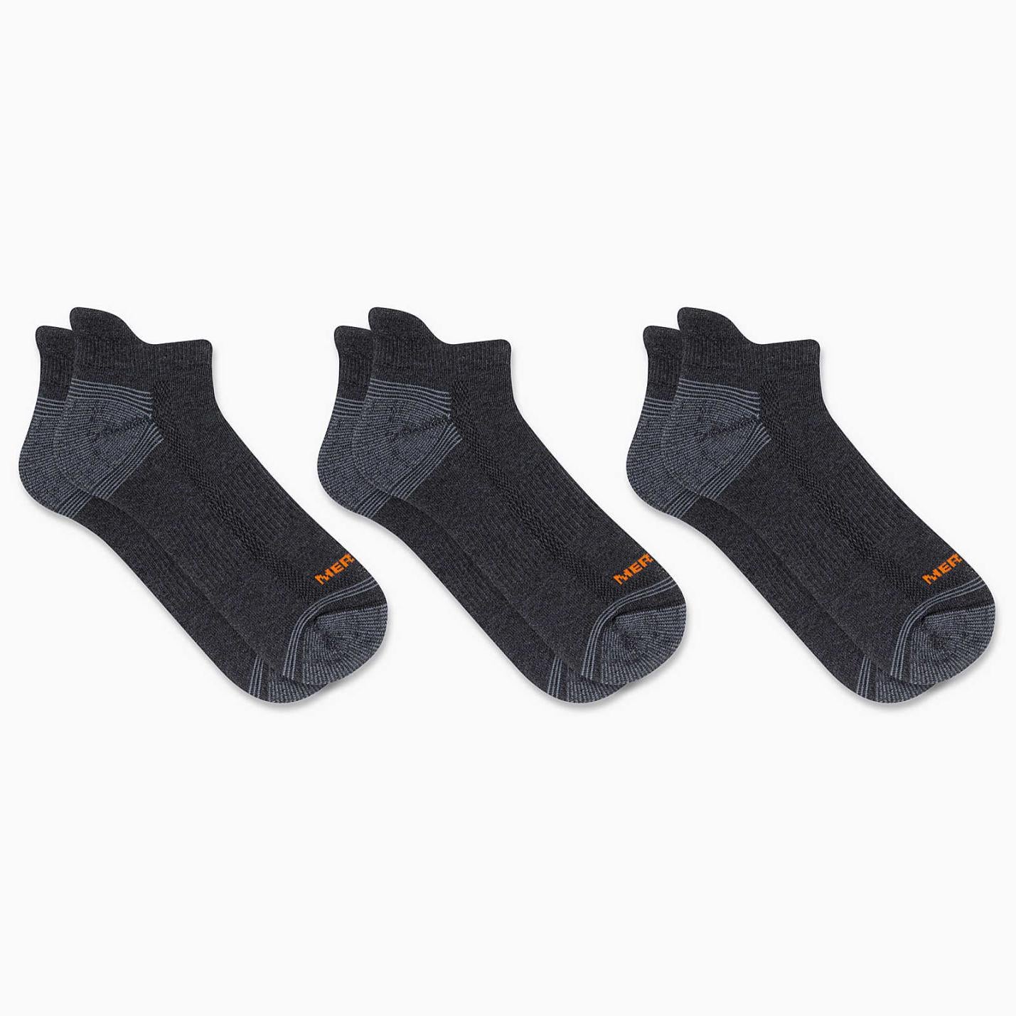 Women/Men Recycled Low Cut Tab Sock 3 Pack Black | Merrell Socks