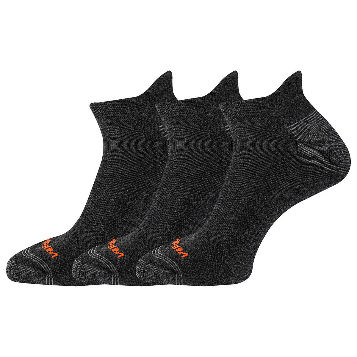 Women/Men Recycled Low Cut Tab Sock 3 Pack Black | Merrell Socks