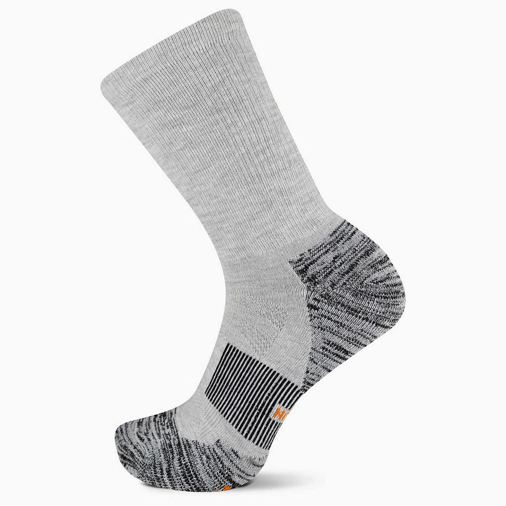 Women/Men Thermal Trail Run Crew Sock Gray Heather | Merrell Socks