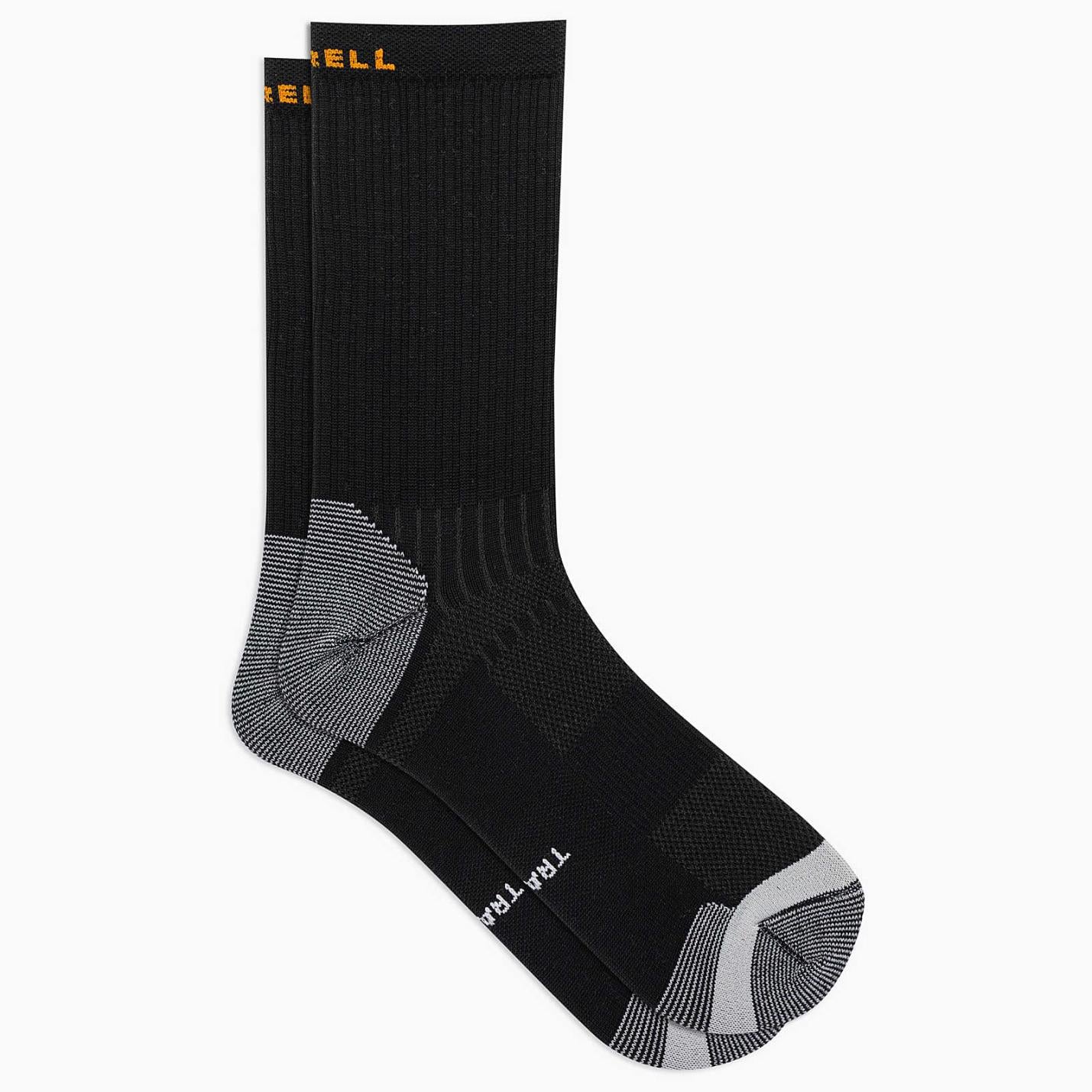 Women/Men Trail Runner Light Crew Sock Black | Merrell Socks