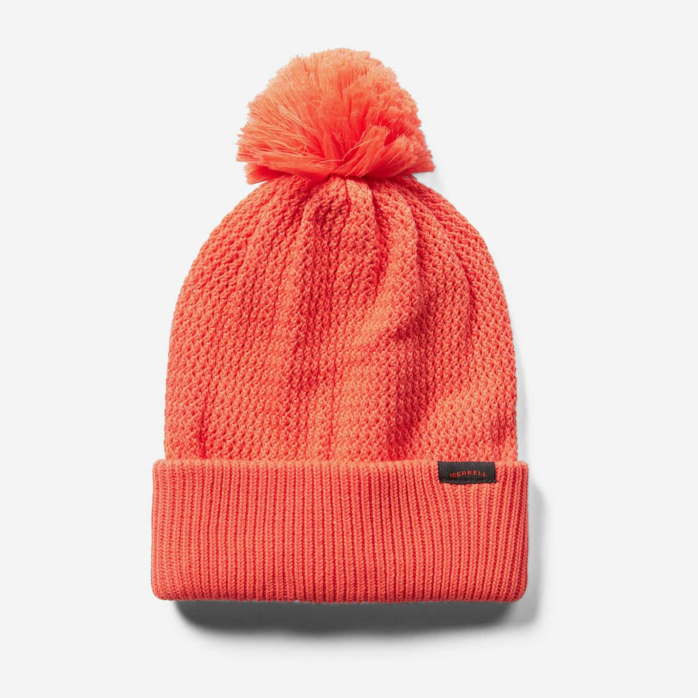 Women/Men Waffle Bobble Beanie Peach Echo | Merrell Hats
