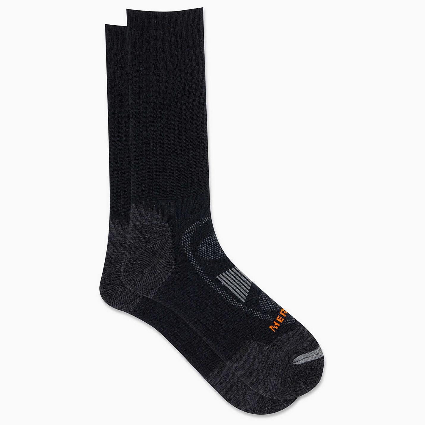 Women/Men Zoned Hiker Crew Sock Onyx | Merrell Socks